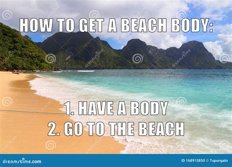 meme en la playa|beach body meme.